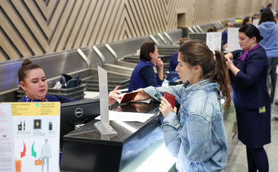 Российские аэропорты начали сообщать о проблемах с регистрацией