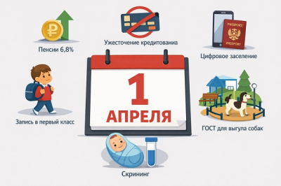 Пенсии, кредиты, рассрочка и ГОСТ для собак: обзор нововведений с 1 апреля