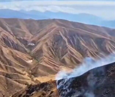 В горах Алматинской области тушат крупный пожар  