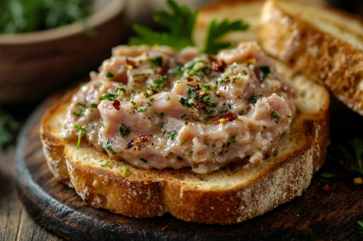 С этой намазкой хлеб исчезает сам. Вкуснейшая паста из сала и пары головок чеснока